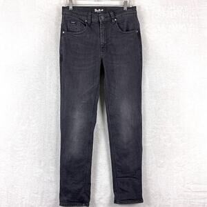 Bull-it Jeans Mens 30 S Black Faded Slim Fit Stretch Covec Motorcycle Biker